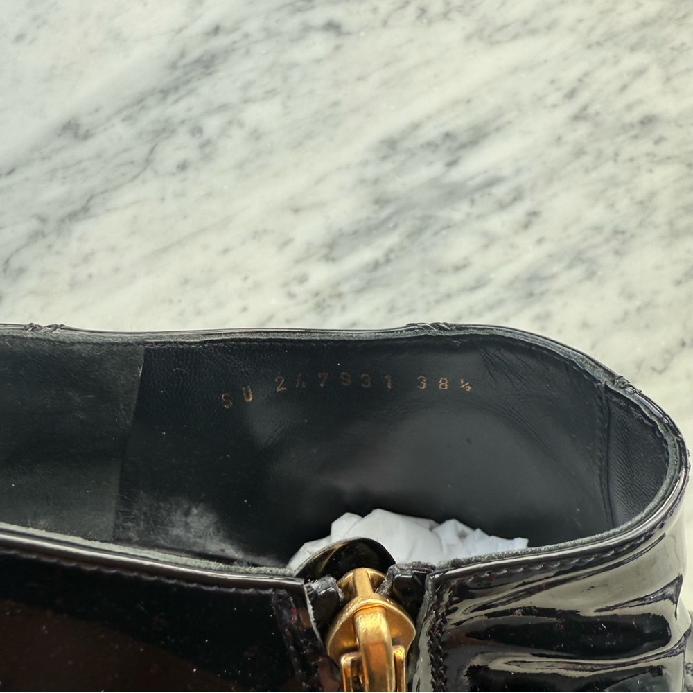 Yves Saint Laurent Rive Gauche Patent Leather Ank… - image 8